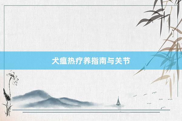 犬瘟热疗养指南与关节